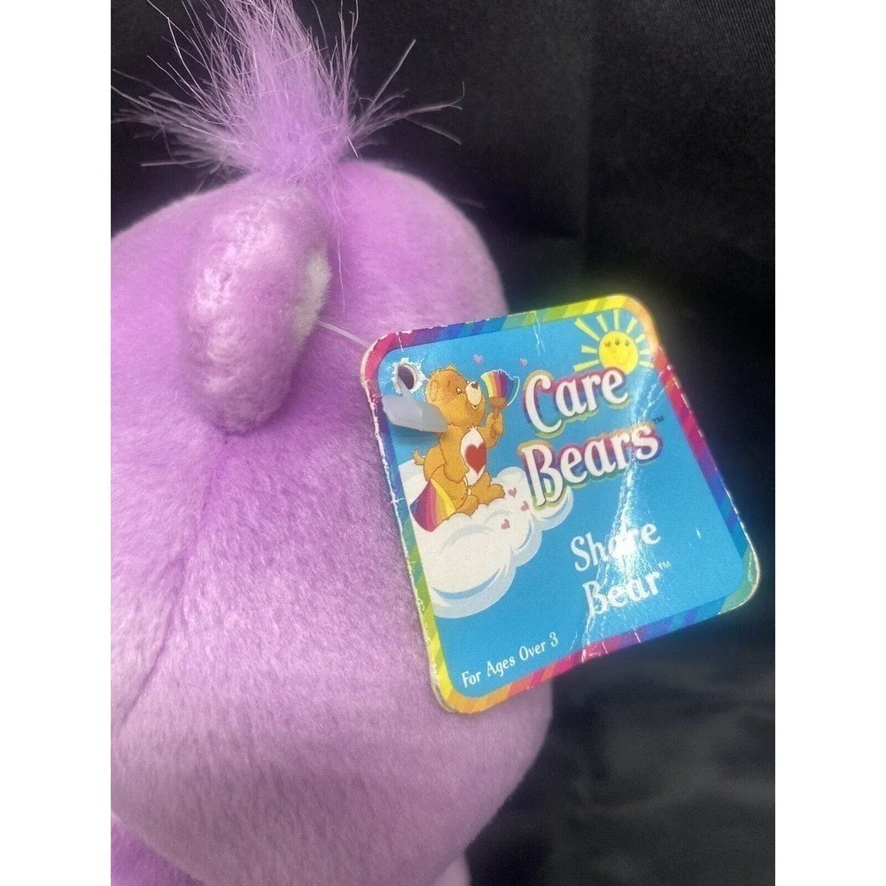Vtg Care Bears Share Bear Lollipops Purple 10